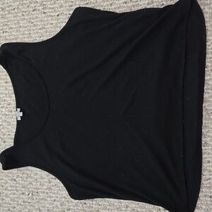 Kismet Black Ribbed Tank Top